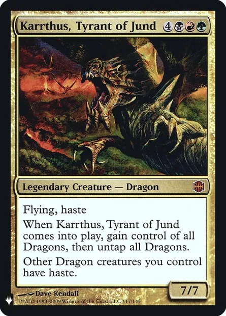 Karrthus, Tyrant of Jund, Magic card PLST ARB-117 — The List set