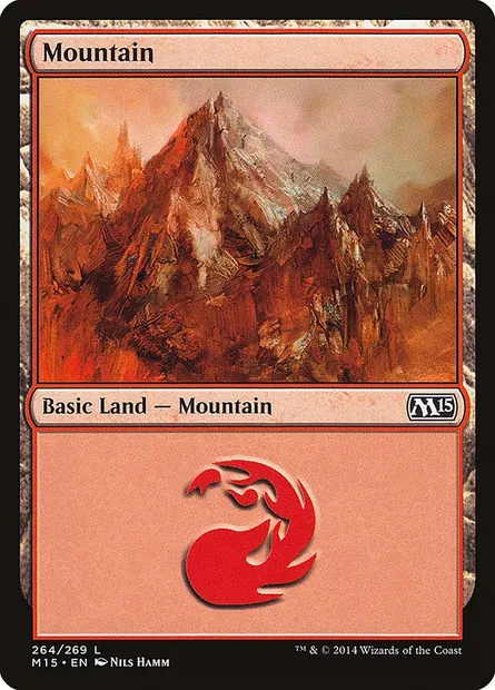 Mountain, Magic card M15 264 — Magic 2015 set
