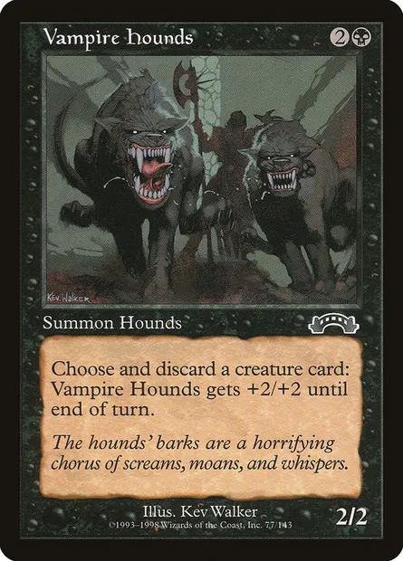 Vampire Hounds, Magic card EXO 77 — Exodus set