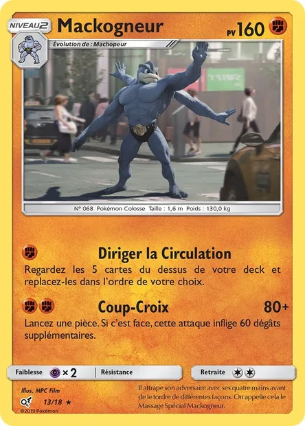 Mackogneur, carte Pokémon DET 13 — extension Détective Pikachu