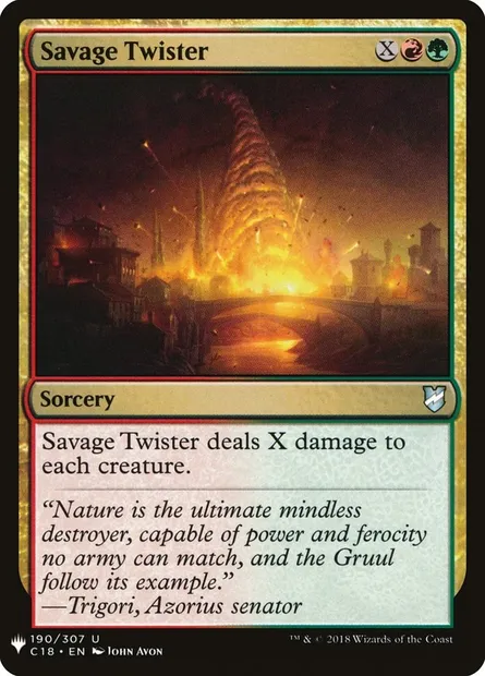 Tornade sauvage, carte Magic PLST C18-190 — extension The List
