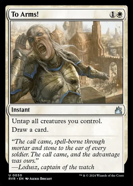 To Arms!, Magic card RVR 30 — Ravnica Remastered set
