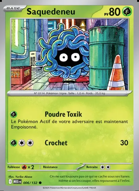 Saquedeneu, carte Pokémon MEG 006 — extension Méga-Évolution