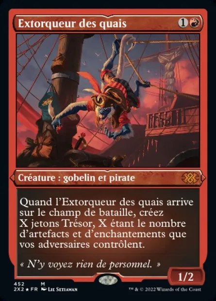 Extorqueur des quais, carte Magic 2X2 452 — extension Double Masters 2022