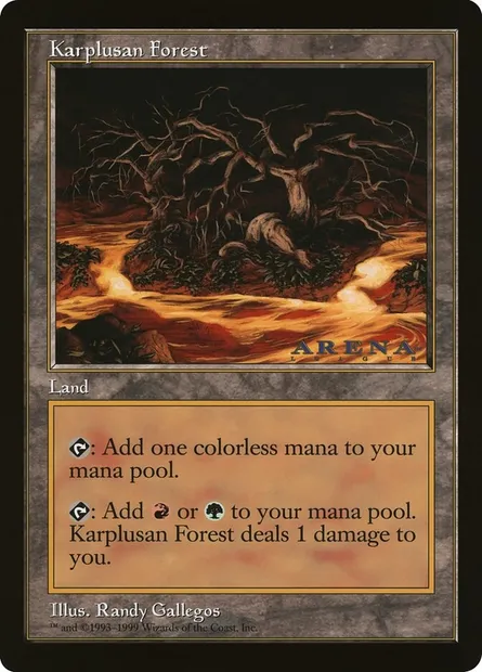 Karplusan Forest, Magic card OLEP 68 — Oversized League Prizes set