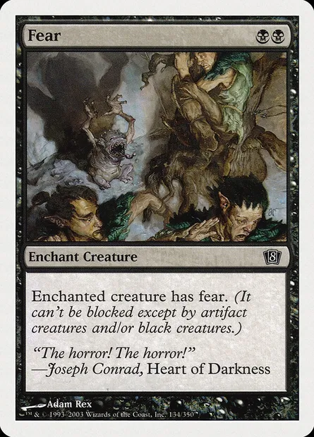 Fear, Magic card 8ED 134 — Eighth Edition set