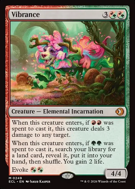 Vibrance, Magic card ECL 249 — Lorwyn Eclipsed set