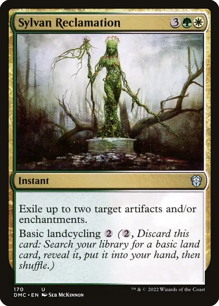 Sylvan Reclamation, Magic card DMC 170 — Dominaria United Commander set