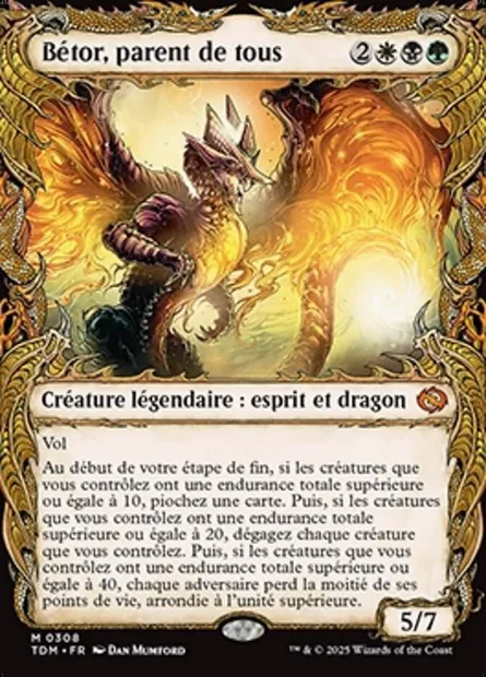 Bétor, parent de tous, carte Magic TDM 308 — extension Tarkir: Dragonstorm