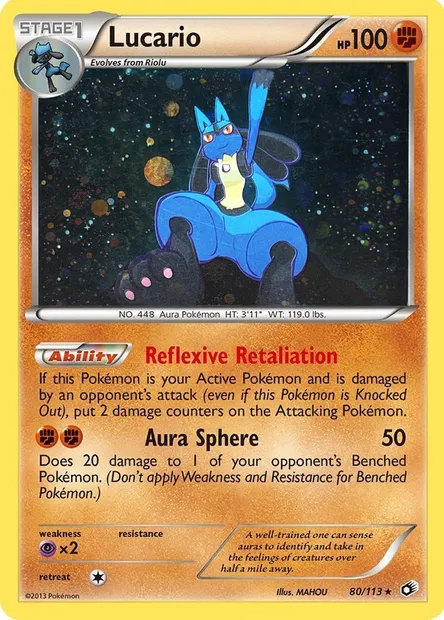 Lucario, Pokémon card TDX 080-2 — Theme Deck & Blisters Exclusives set