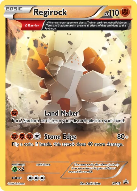 Regirock, Pokémon card XY 49 — XY Black Star Promos set