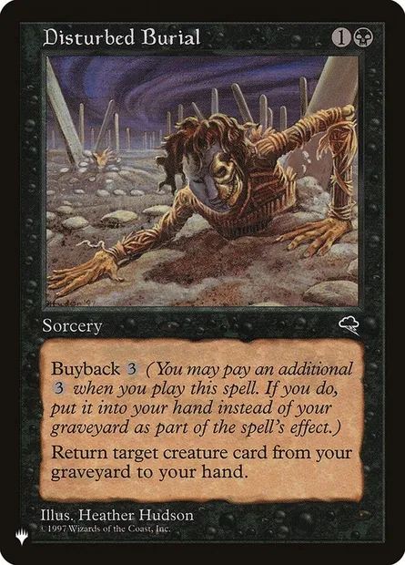 Disturbed Burial, Magic card PLST TMP-129 — The List set