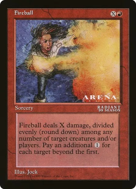 Fireball, Magic card OLEP 83 — Oversized League Prizes set