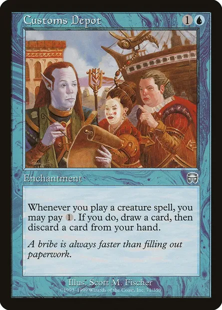 Customs Depot, Magic card MMQ 71 — Mercadian Masques set