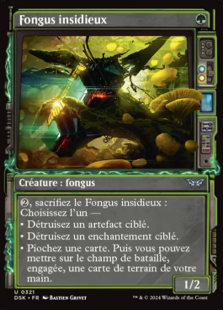 Fongus insidieux, carte Magic DSK 321 — extension Duskmourn: House of Horror