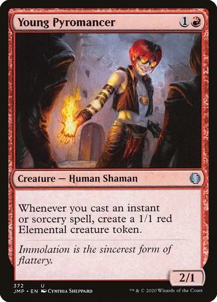 Young Pyromancer, Magic card JMP 372 — Jumpstart set