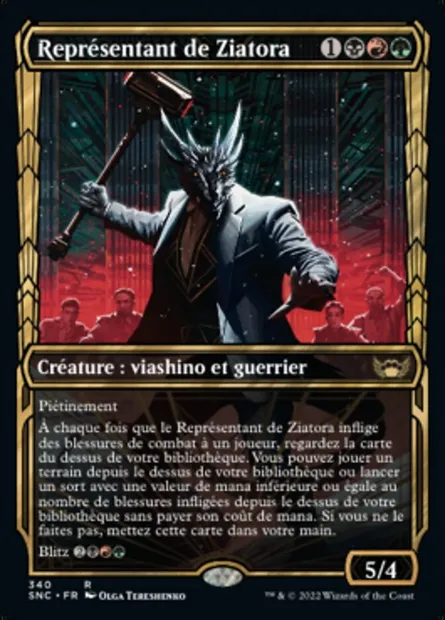 Représentant de Ziatora, carte Magic SNC 340 — extension Les rues de la Nouvelle-Capenna