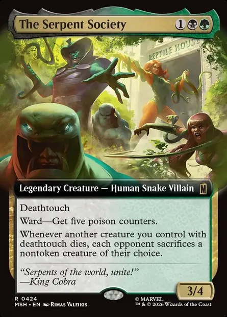 The Serpent Society, Magic card MSH 424 — Marvel Super Heroes set
