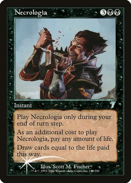 Necrologia, Magic card 7ED 149★ — Seventh Edition set