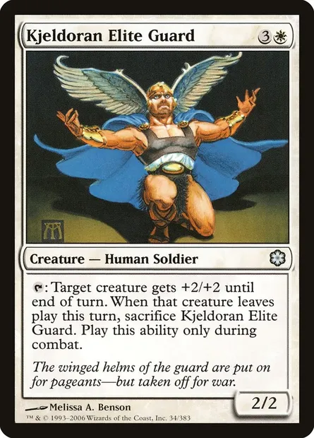 Kjeldoran Elite Guard, Magic card CST 34 — Coldsnap Theme Decks set