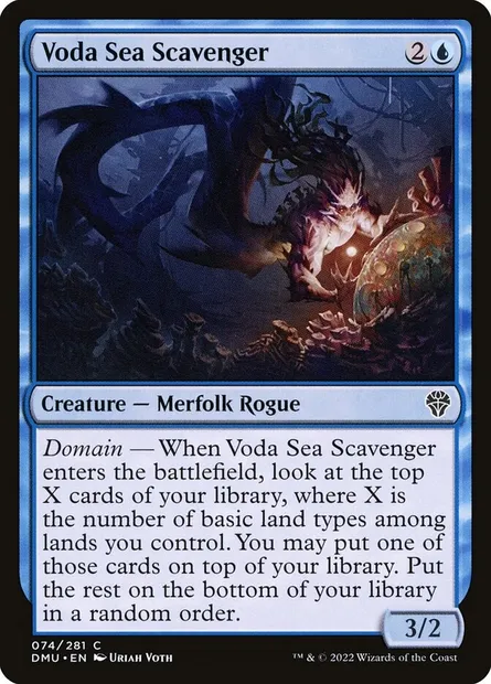 Voda Sea Scavenger, Magic card DMU 74 — Dominaria United set
