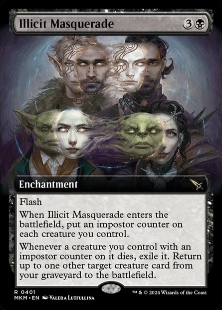 Illicit Masquerade, Magic card MKM 401 — Murders at Karlov Manor set