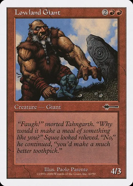 Géant des basses terres, carte Magic BTD 42 — extension Beatdown Box Set