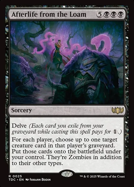 Afterlife from the Loam, Magic card TDC 25 — Tarkir: Dragonstorm Commander set