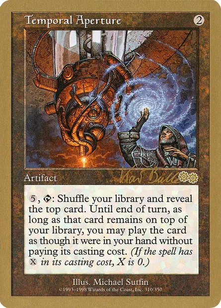 Temporal Aperture, Magic card WC99 kb310 — World Championship Decks 1999 set