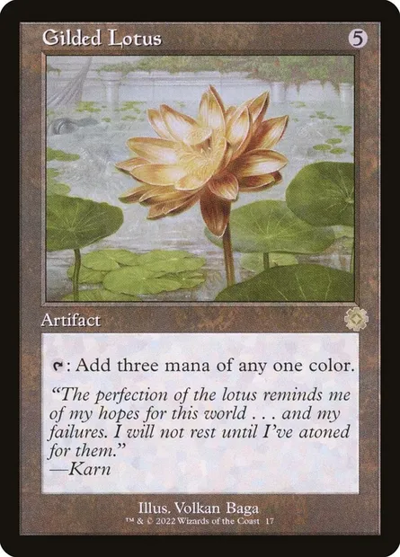 Gilded Lotus, Magic card BRR 17 — The Brothers' War Retro Artifacts set