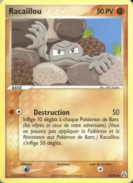 Racaillou, carte Pokémon LM 53 — extension EX Créateurs de légendes