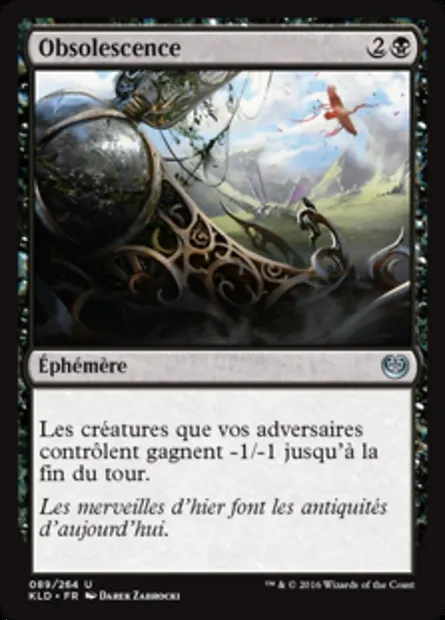 Obsolescence, carte Magic KLD 89 — extension Kaladesh