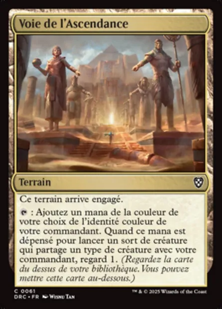 Voie de l'Ascendance, carte Magic DRC 61 — extension Aetherdrift Commander