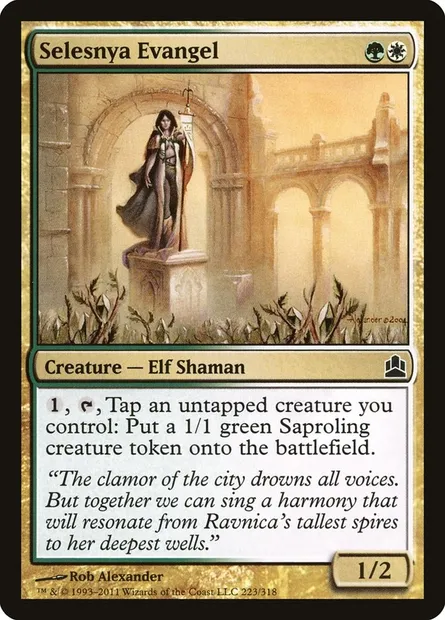 Selesnya Evangel, Magic card CMD 223 — Commander 2011 set