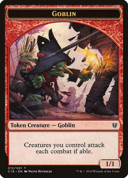Goblin, Magic card TC16 12 — Commander 2016 Tokens set