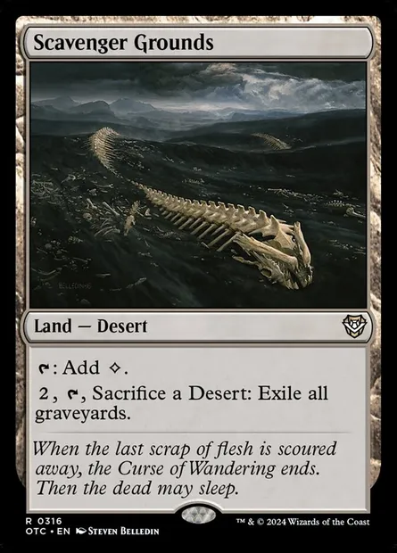 Scavenger Grounds, Magic card OTC 316 — Outlaws of Thunder Junction Commander set