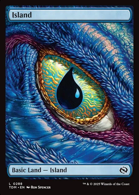 Island, Magic card TDM 288 — Tarkir: Dragonstorm set