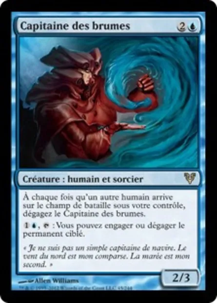 Capitaine des brumes, carte Magic AVR 45 — extension Avacyn ressuscitée