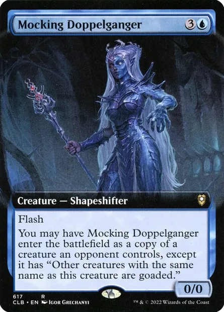 Mocking Doppelganger, Magic card CLB 617 — Commander Legends: Battle for Baldur's Gate set