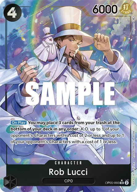 Rob Lucci, One Piece card OP05-093 — AWAKENING OF THE NEW ERA set