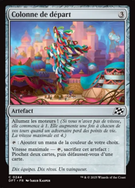 Colonne de départ, carte Magic DFT 244 — extension Aetherdrift
