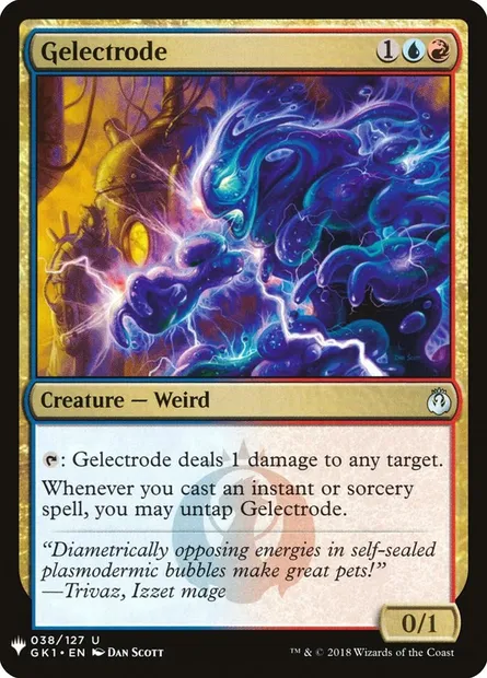 Gelectrode, carte Magic PLST GK1-38 — extension The List