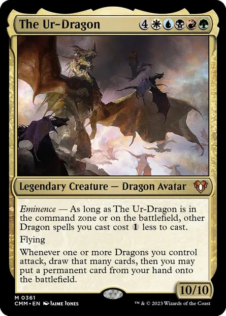 The Ur-Dragon, Magic card CMM 361 — Commander Masters set