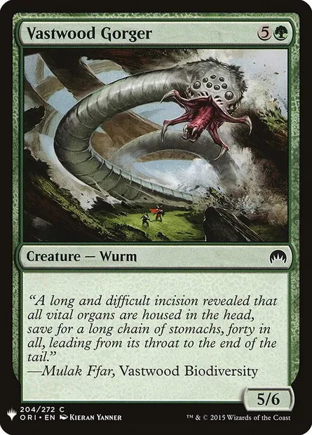 Vastwood Gorger, Magic card PLST ORI-204 — The List set