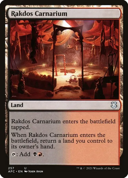 Rakdos Carnarium, Magic card AFC 257 — Forgotten Realms Commander set
