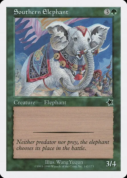 Southern Elephant, Magic card S99 142 — Starter 1999 set