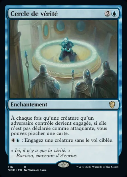 Cercle de vérité, carte Magic VOC 116 — extension Crimson Vow Commander