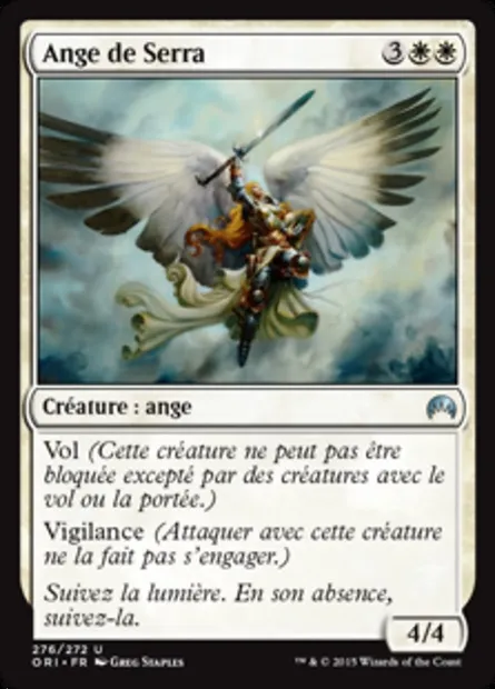 Ange de Serra, carte Magic ORI 276 — extension Magic Origines