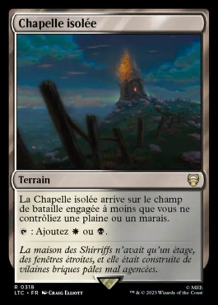 Chapelle isolée, carte Magic LTC 318 — extension Tales of Middle-earth Commander