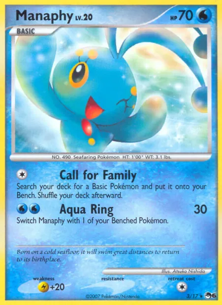 Manaphy, Pokémon card P6 3 — POP Series 6 set